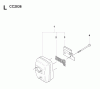 Jonsered CC2036 - String/Brush Trimmer (2008-08) Ersatzteile MUFFLER