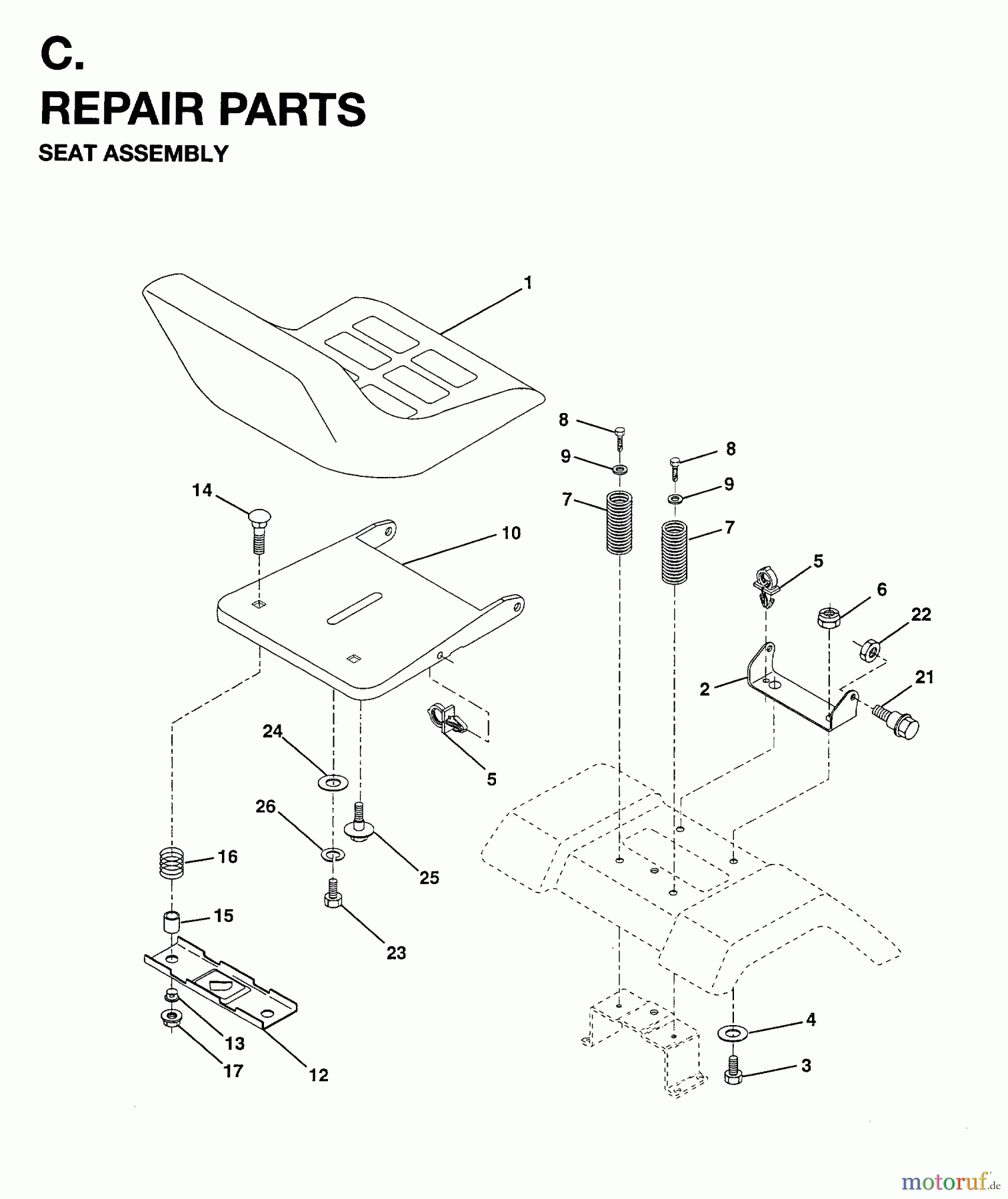 Jonsered Rasen und Garten Traktoren LT15 (954820221) - Jonsered 42