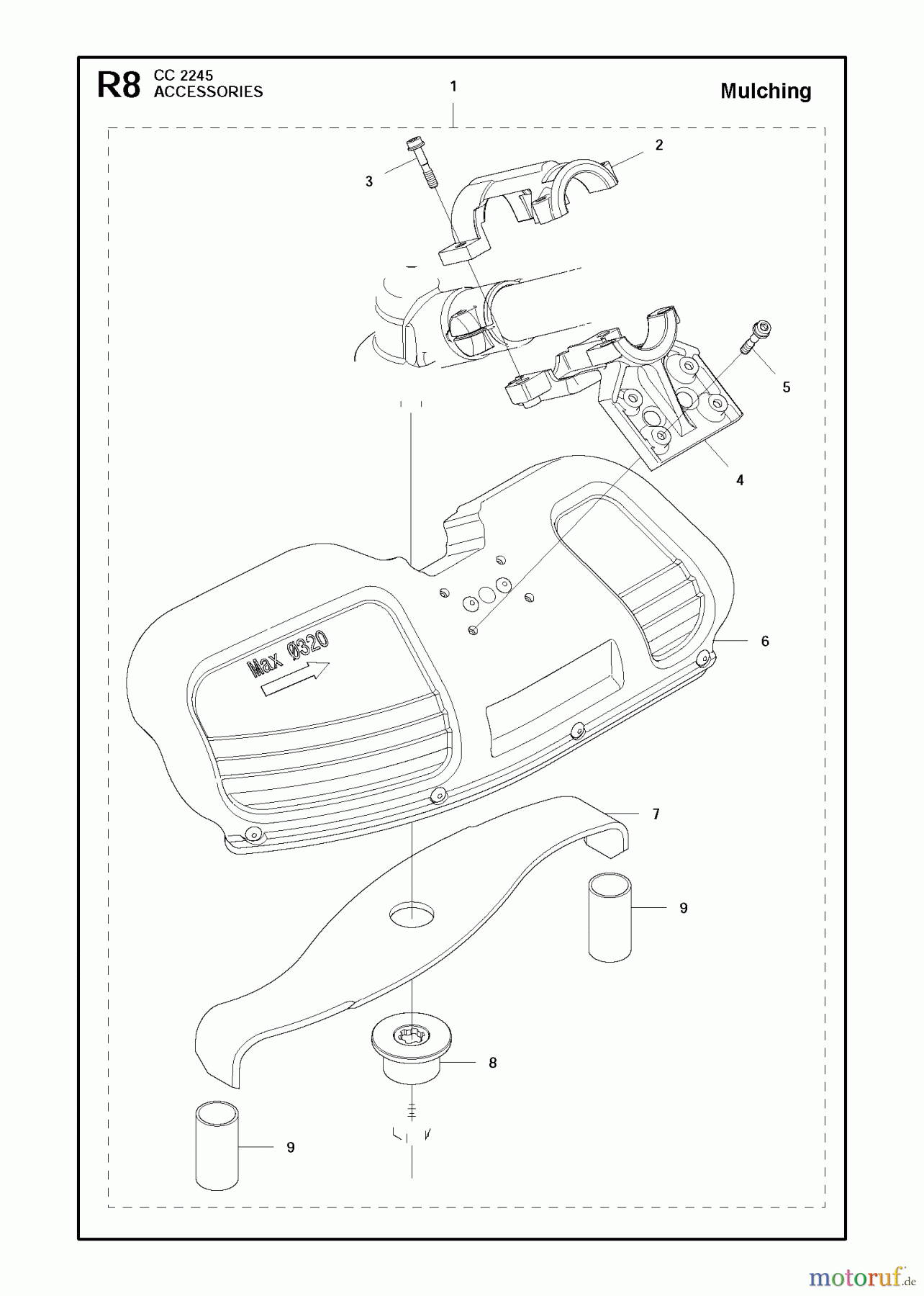 Jonsered Motorsensen, Trimmer CC2245 - Jonsered String/Brush Trimmer (2011-03) ACCESSORIES #1