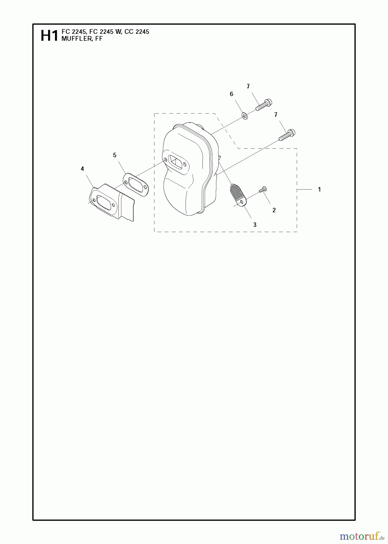  Jonsered Motorsensen, Trimmer FC2245 - Jonsered String/Brush Trimmer (2012-12) MUFFLER #2