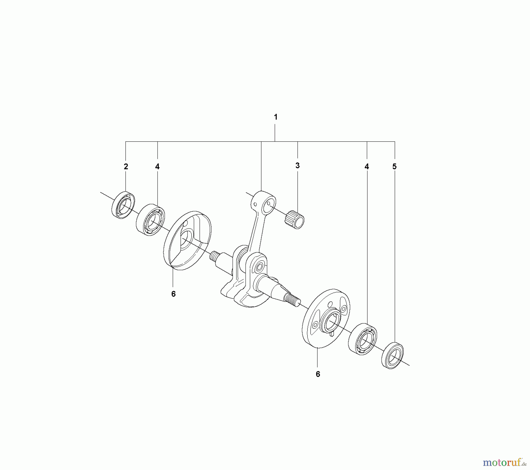 Jonsered Motorsensen, Trimmer FC2145W - Jonsered String/Brush Trimmer (2008-05) CRANKSHAFT