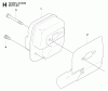 Jonsered GC2043 - String/Brush Trimmer (2009-05) Ersatzteile MUFFLER