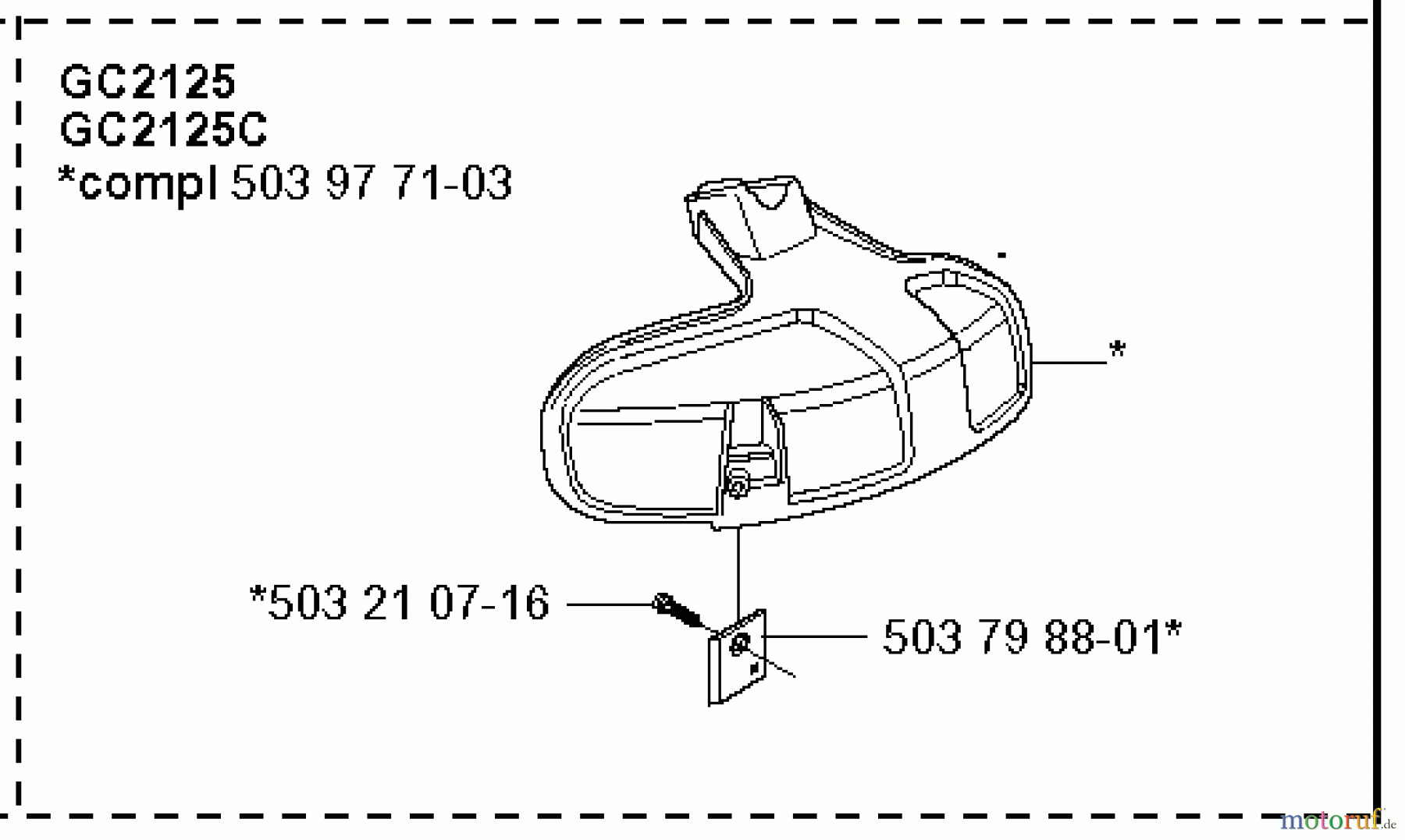  Jonsered Motorsensen, Trimmer GC2125 - Jonsered String/Brush Trimmer (2008-09) GUARDS #2