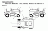 Jonsered LT15A (J15H42G, 954130037) - Lawn & Garden Tractor (2000-04) Ersatzteile DECALS