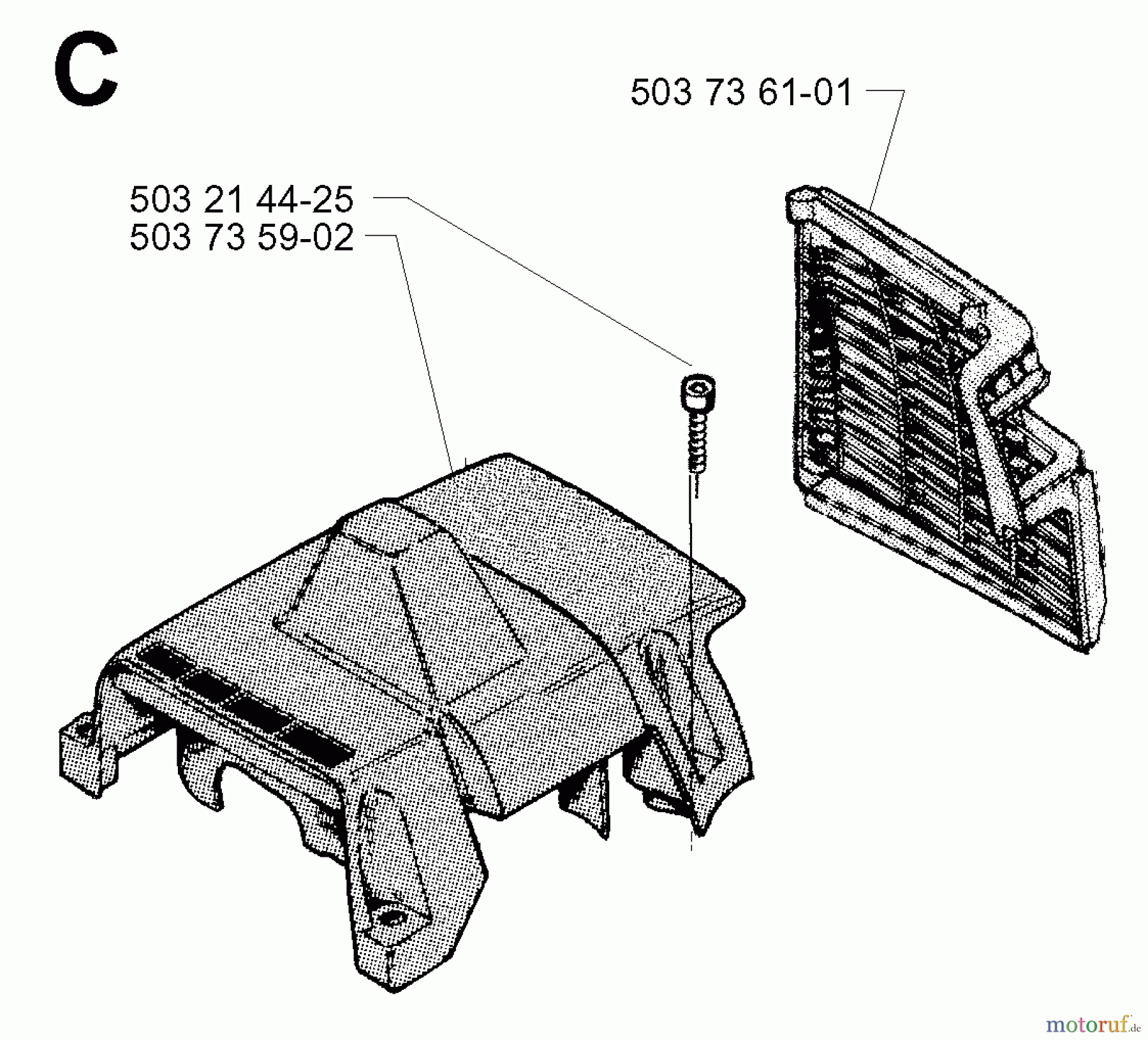 Jonsered Motorsensen, Trimmer GR26 - Jonsered String/Brush Trimmer (1997-02) CYLINDER COVER