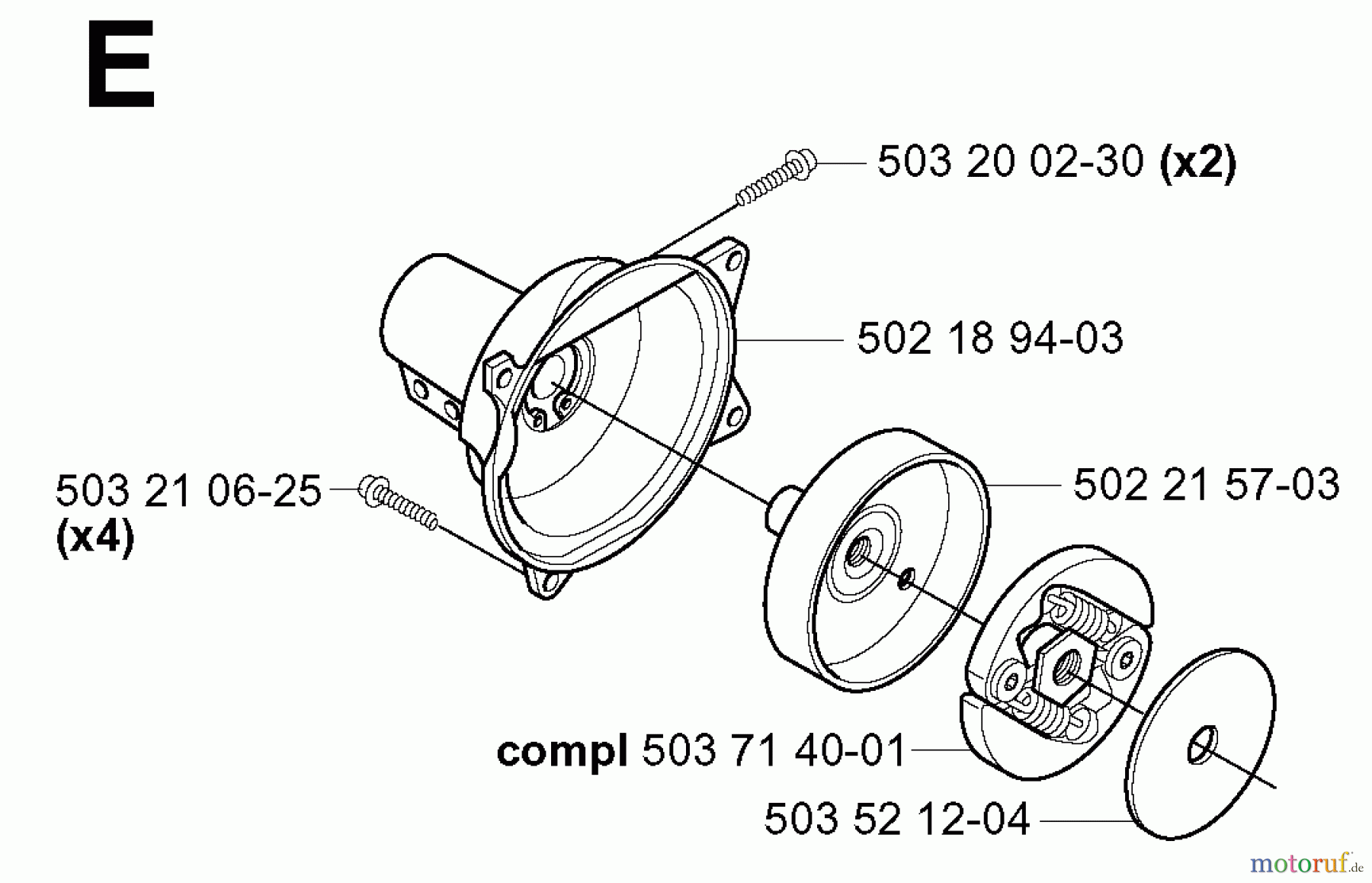 Jonsered Motorsensen, Trimmer GR2026 - Jonsered String/Brush Trimmer (2000-10) CLUTCH