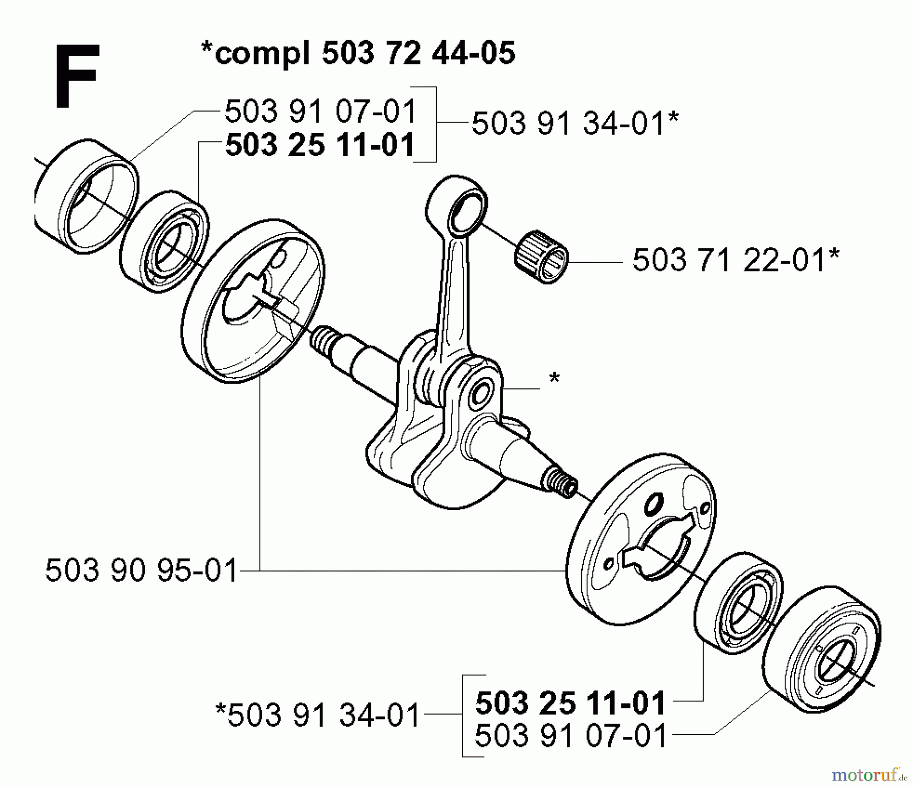 Jonsered Motorsensen, Trimmer GR2026 - Jonsered String/Brush Trimmer (2000-10) CRANKSHAFT