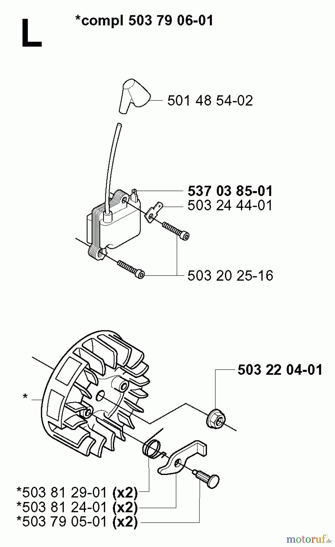 Jonsered Motorsensen, Trimmer GR2026 - Jonsered String/Brush Trimmer (2000-10) IGNITION SYSTEM