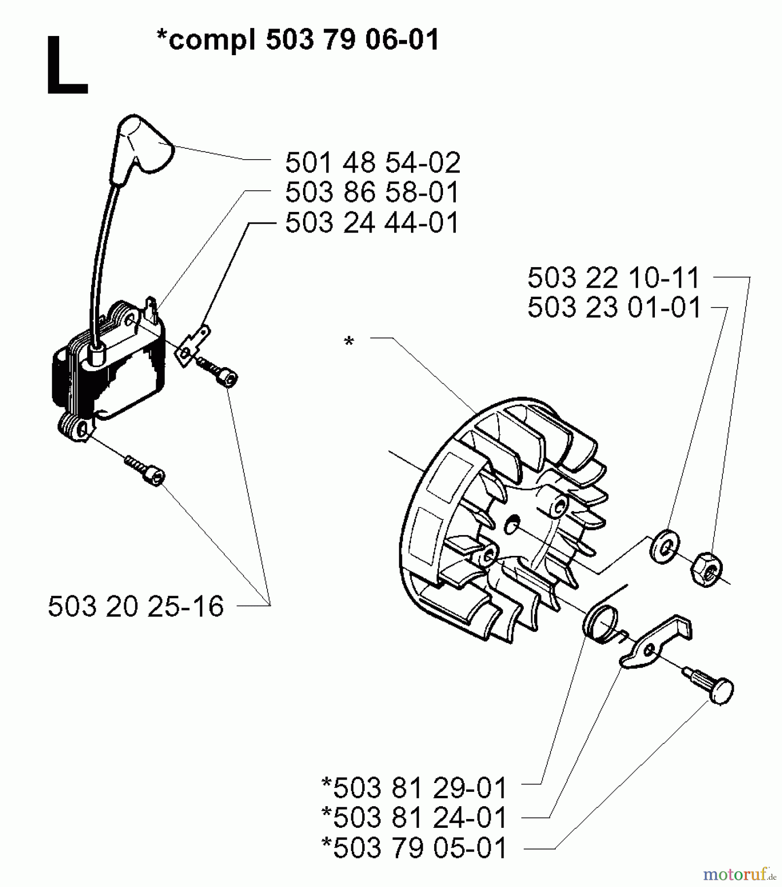 Jonsered Motorsensen, Trimmer GR2032 - Jonsered String/Brush Trimmer (1998-02) IGNITION SYSTEM