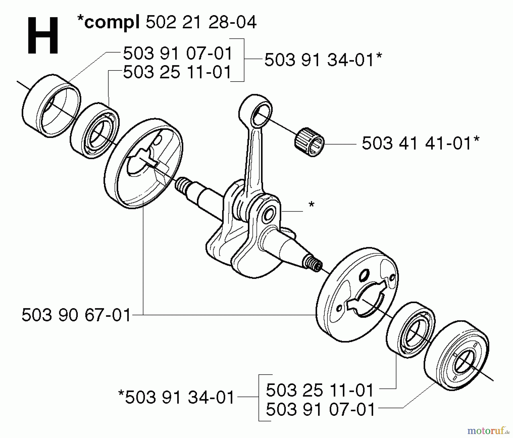 Jonsered Motorsensen, Trimmer GR2036 - Jonsered String/Brush Trimmer (2002-08) CRANKSHAFT