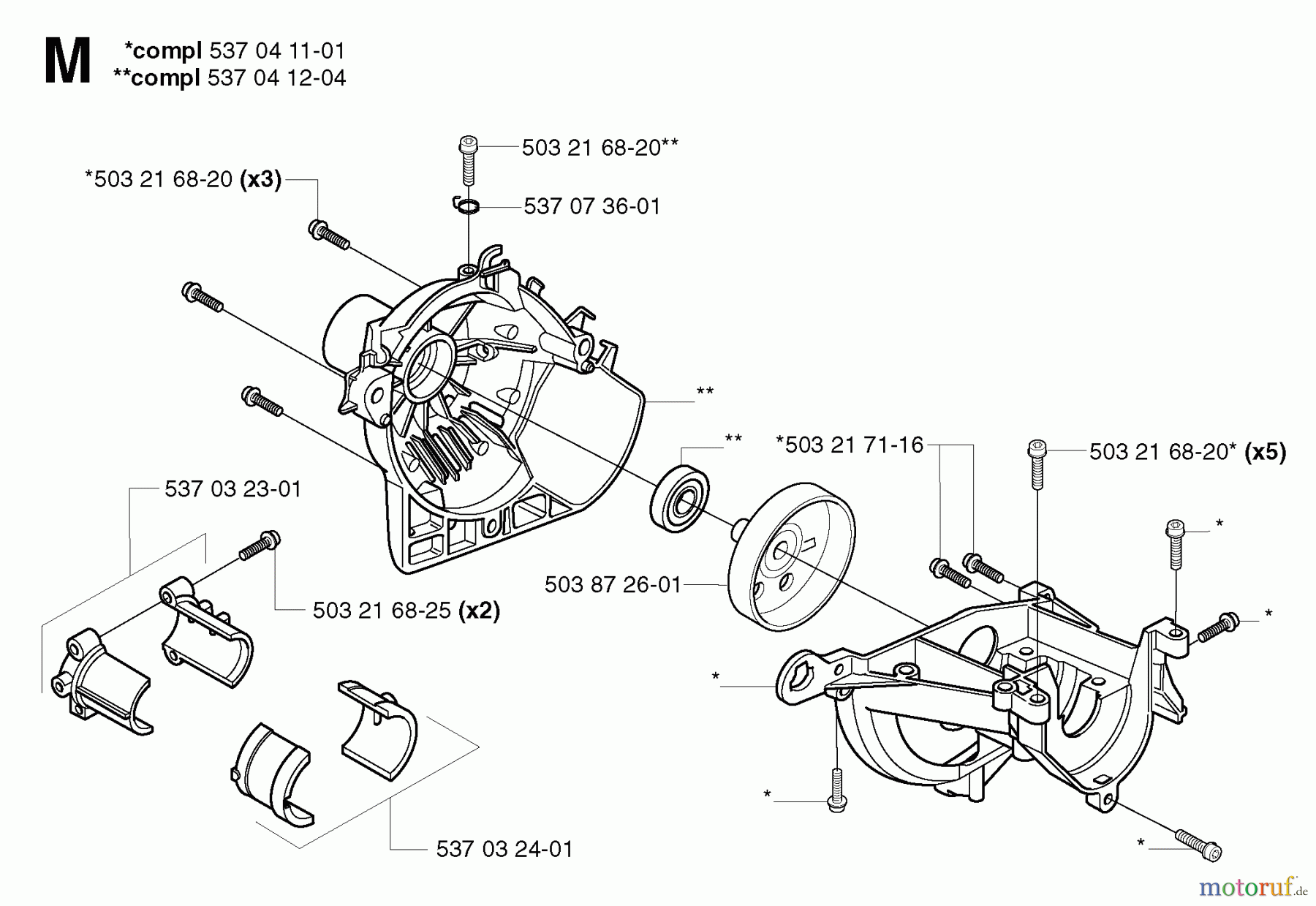 Jonsered Motorsensen, Trimmer GR2126L - Jonsered String/Brush Trimmer (2002-01) CRANKCASE
