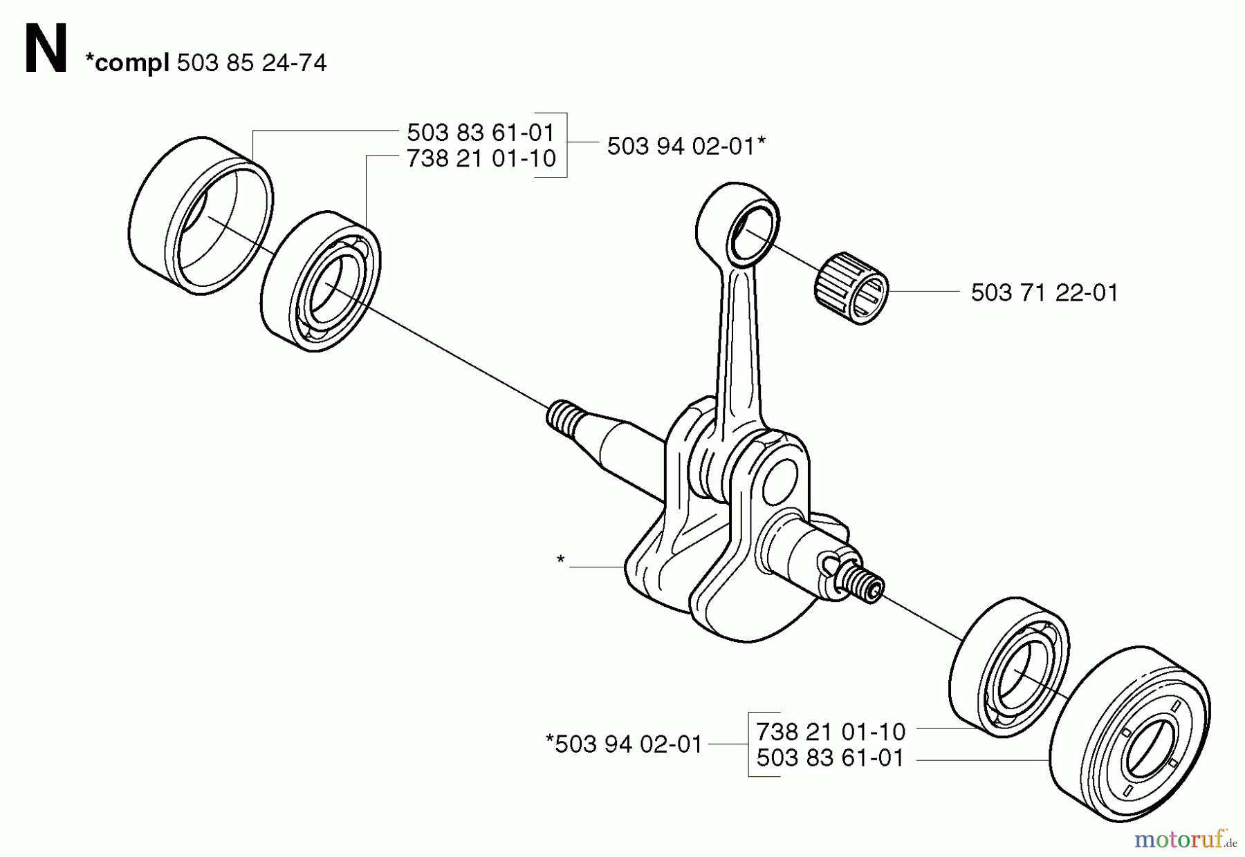 Jonsered Motorsensen, Trimmer GR2126L - Jonsered String/Brush Trimmer (2002-01) CRANKSHAFT