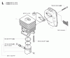 Jonsered GT2125L - String/Brush Trimmer (2002-01) Ersatzteile CYLINDER PISTON