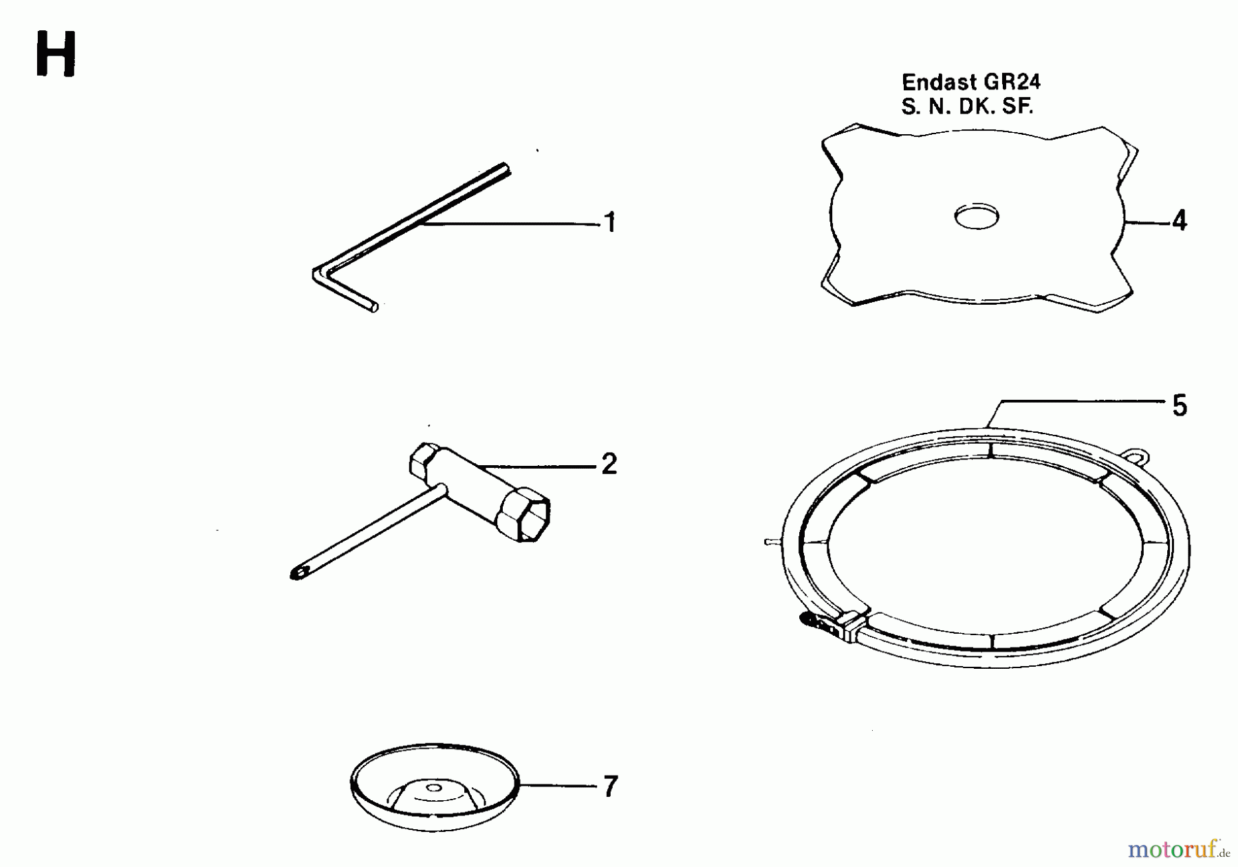  Jonsered Motorsensen, Trimmer GR24L - Jonsered String/Brush Trimmer (1993-02) ACCESSORIES