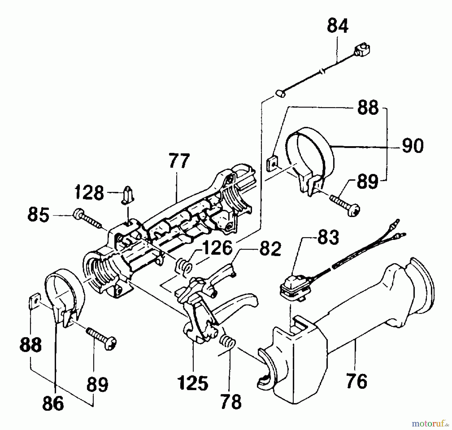 Jonsered Motorsensen, Trimmer GR24L - Jonsered String/Brush Trimmer (1993-02) THROTTLE CONTROLS