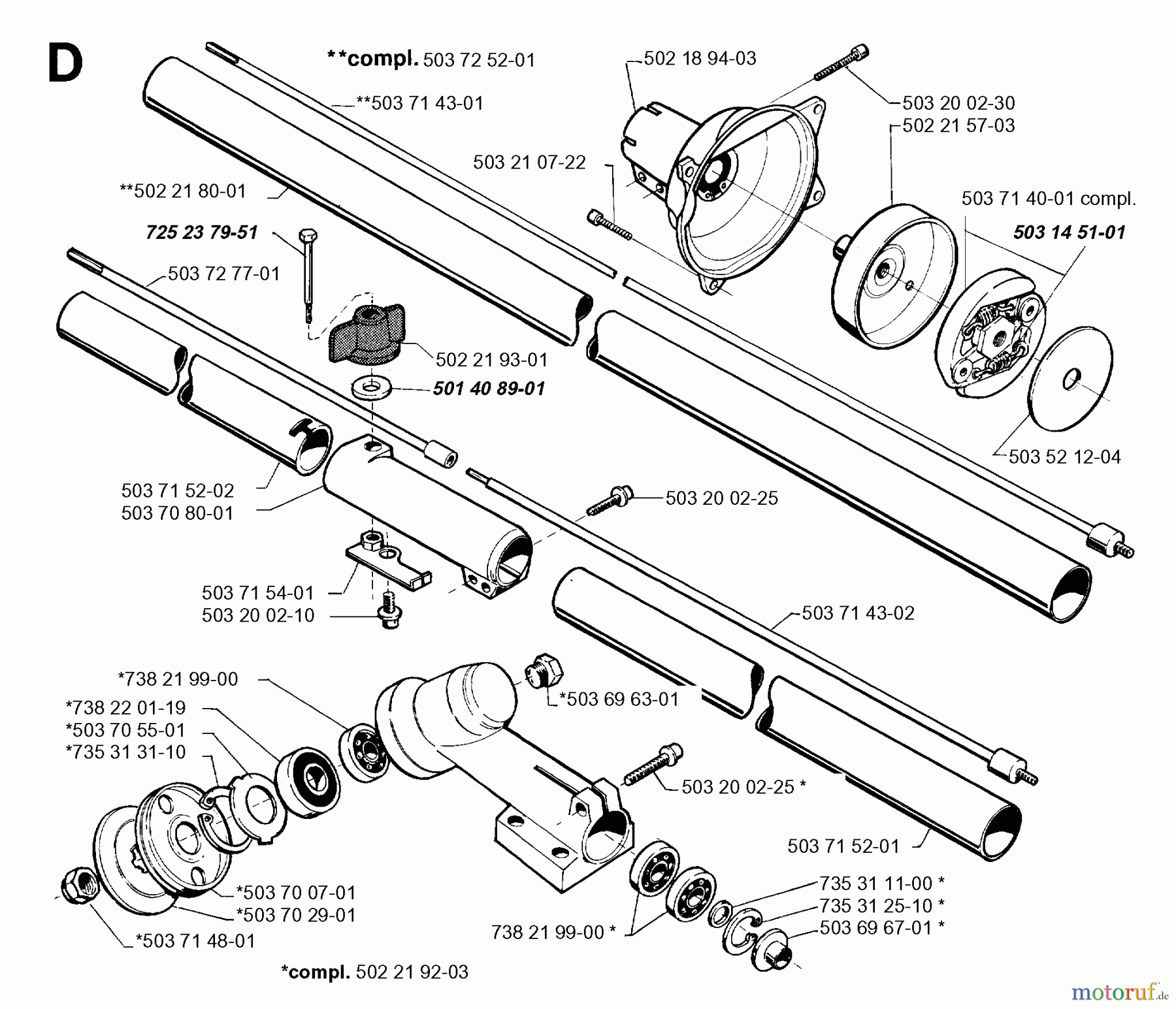 Jonsered Motorsensen, Trimmer GR26 - Jonsered String/Brush Trimmer (1996-01) BEVEL GEAR SHAFT