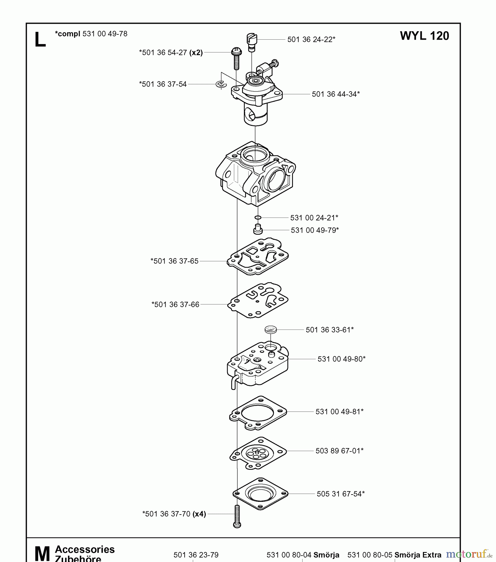  Jonsered Heckenscheren HT2130 - Jonsered Hedge Trimmer CARBURETOR DETAILS