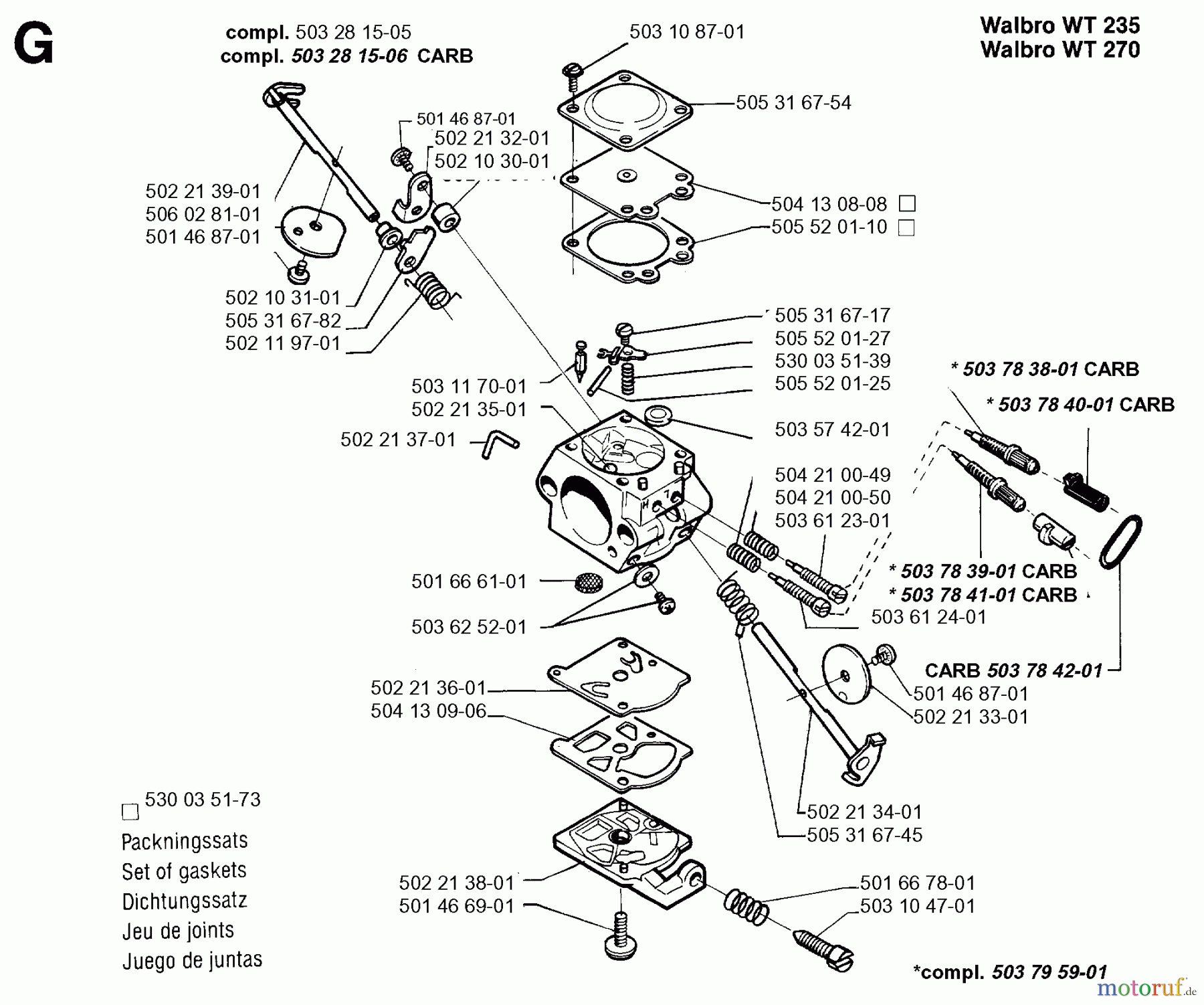 Jonsered Motorsensen, Trimmer GR32 - Jonsered String/Brush Trimmer (1995-01) HANDLE CONTROLS #2