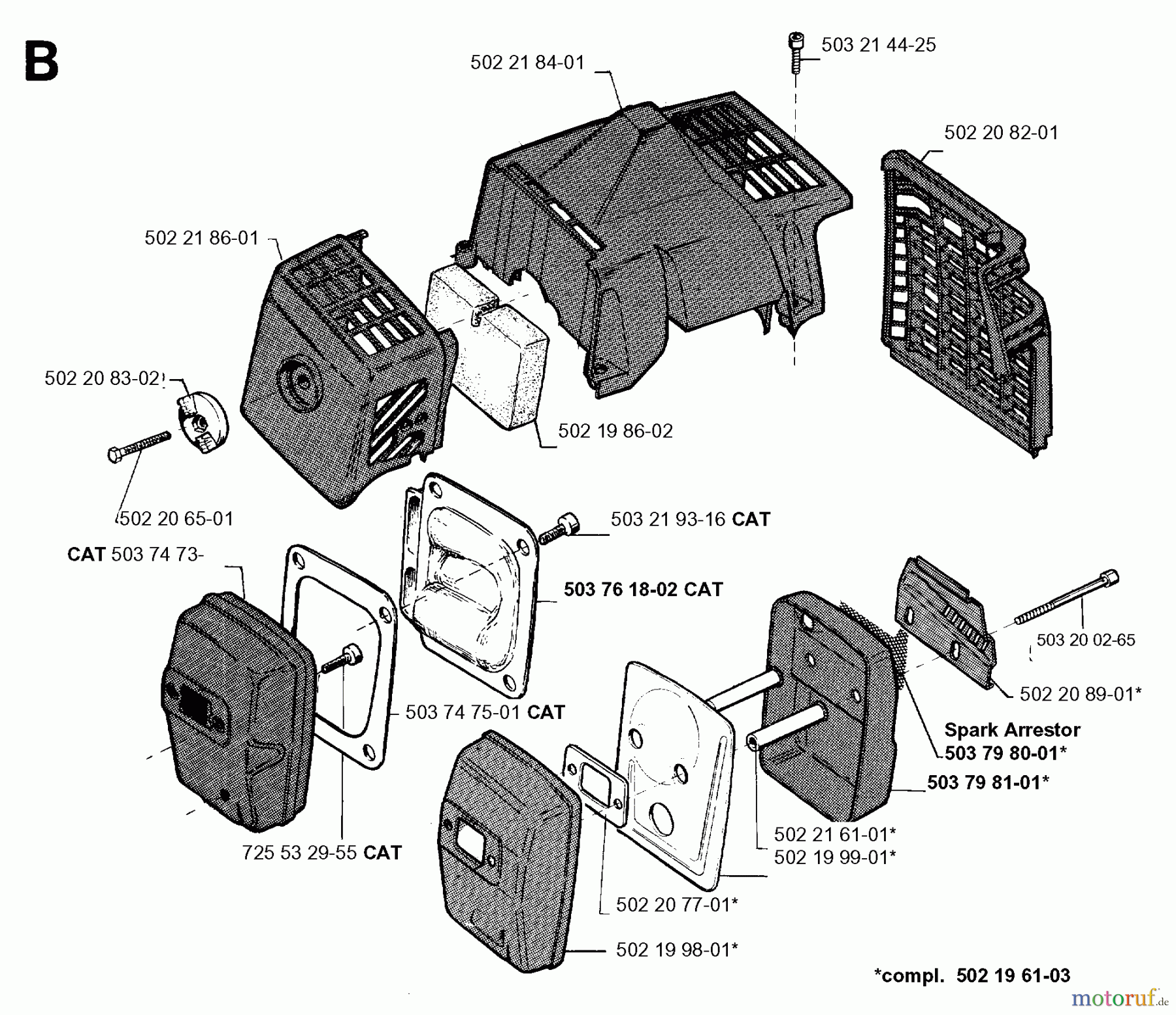 Jonsered Motorsensen, Trimmer GR32 - Jonsered String/Brush Trimmer (1996-06) MUFFLER
