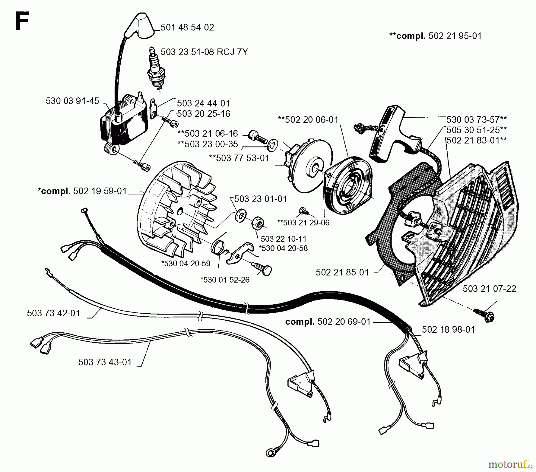 Jonsered Motorsensen, Trimmer GR32 - Jonsered String/Brush Trimmer (1996-06) STARTER