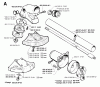 Jonsered RS44 - String/Brush Trimmer (1993-05) Ersatzteile BEVEL GEAR SHAFT