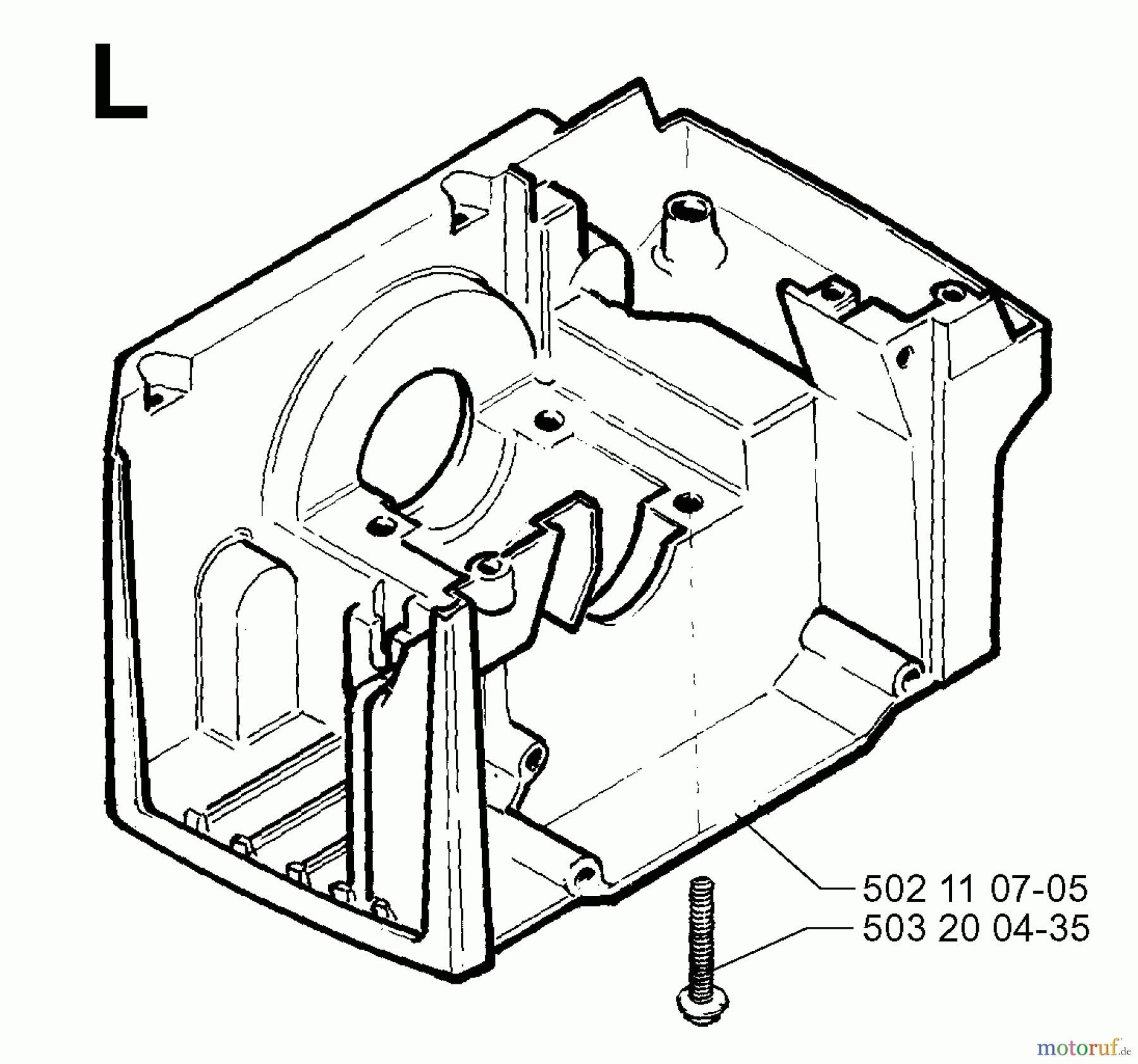 Jonsered Motorsensen, Trimmer GR41 - Jonsered String/Brush Trimmer (1998-06) CRANKCASE