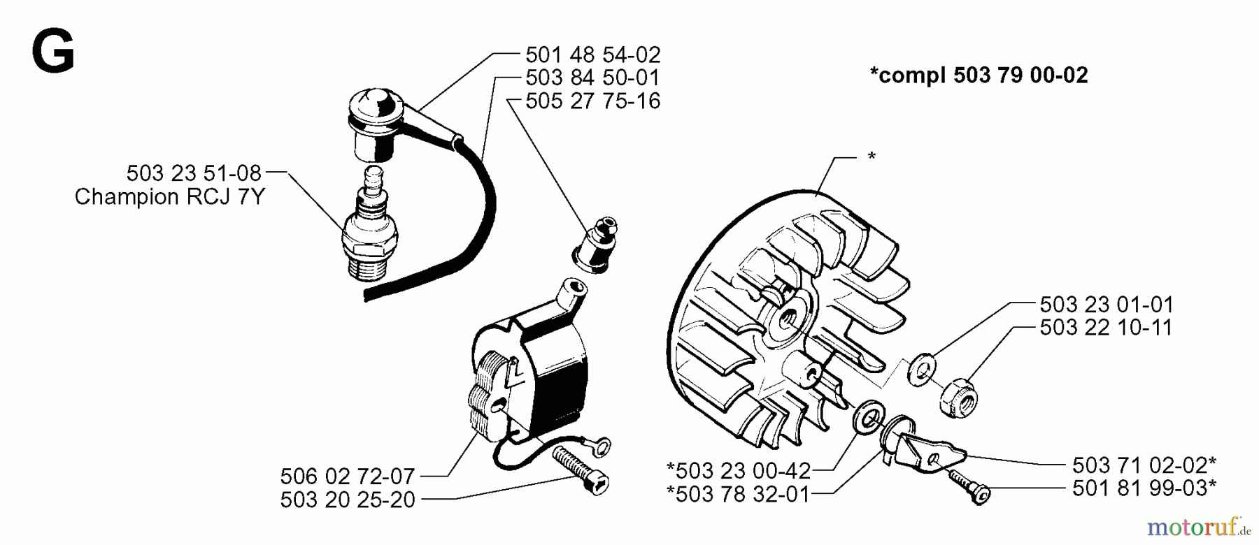 Jonsered Motorsensen, Trimmer RS44 - Jonsered String/Brush Trimmer (1998-06) IGNITION SYSTEM