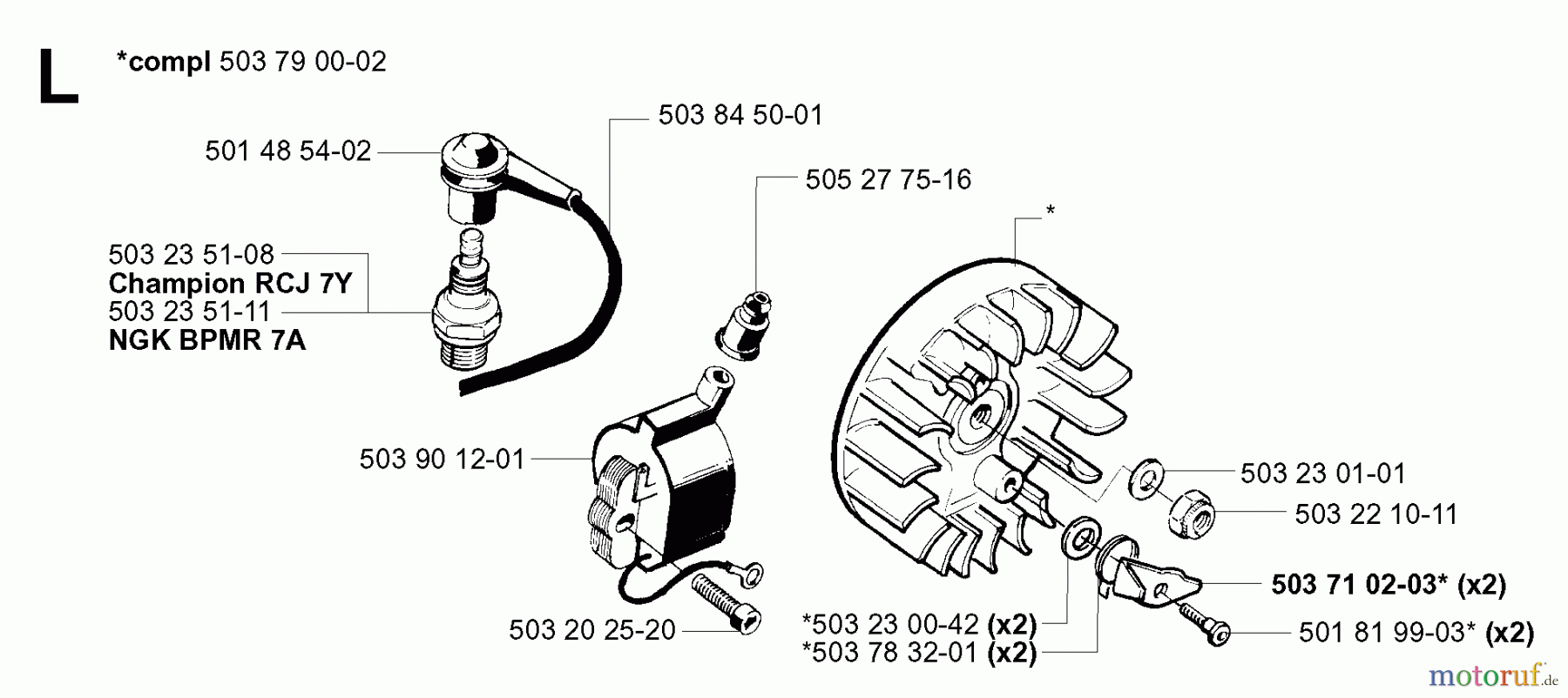 Jonsered Motorsensen, Trimmer GR41 EPA - Jonsered String/Brush Trimmer (2001-03) IGNITION SYSTEM
