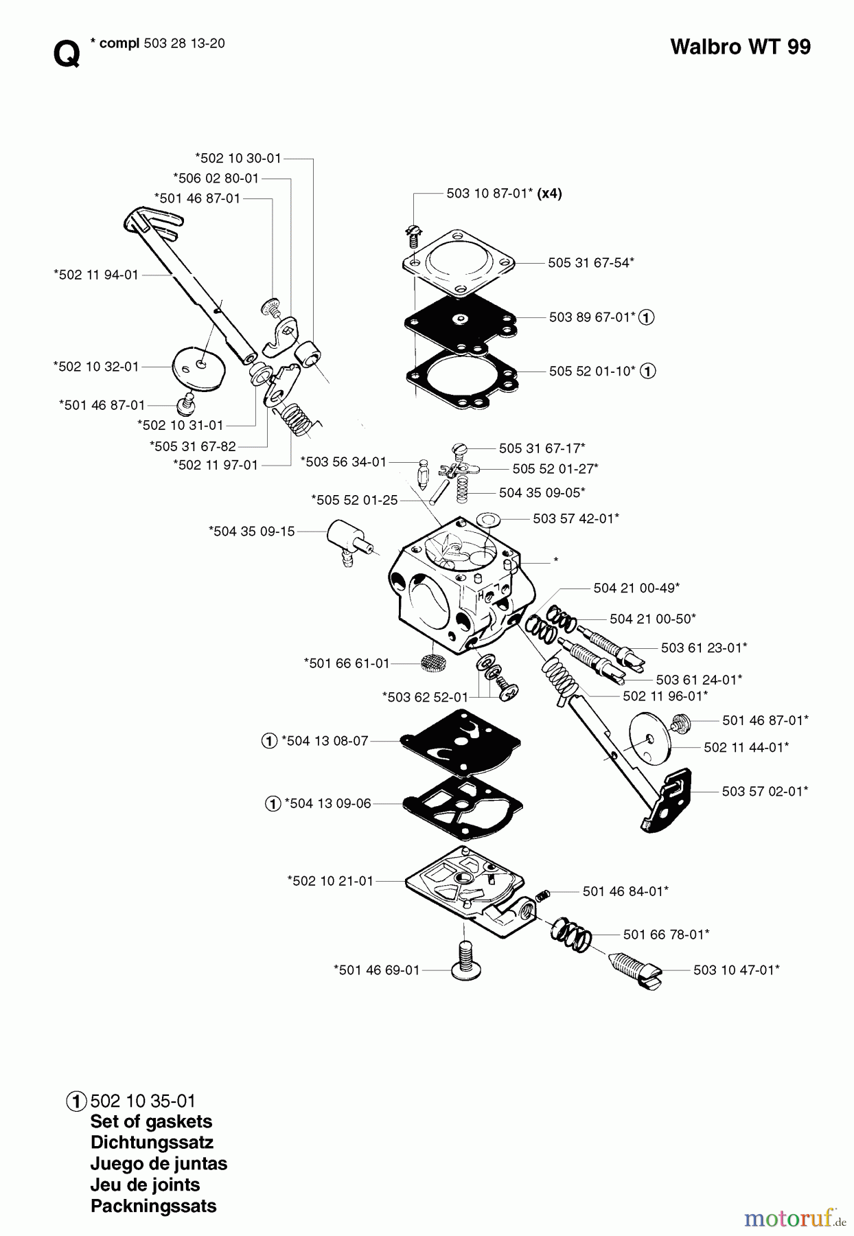 Jonsered Motorsensen, Trimmer GR41 EPA - Jonsered String/Brush Trimmer (2002-08) CARBURETOR DETAILS #2