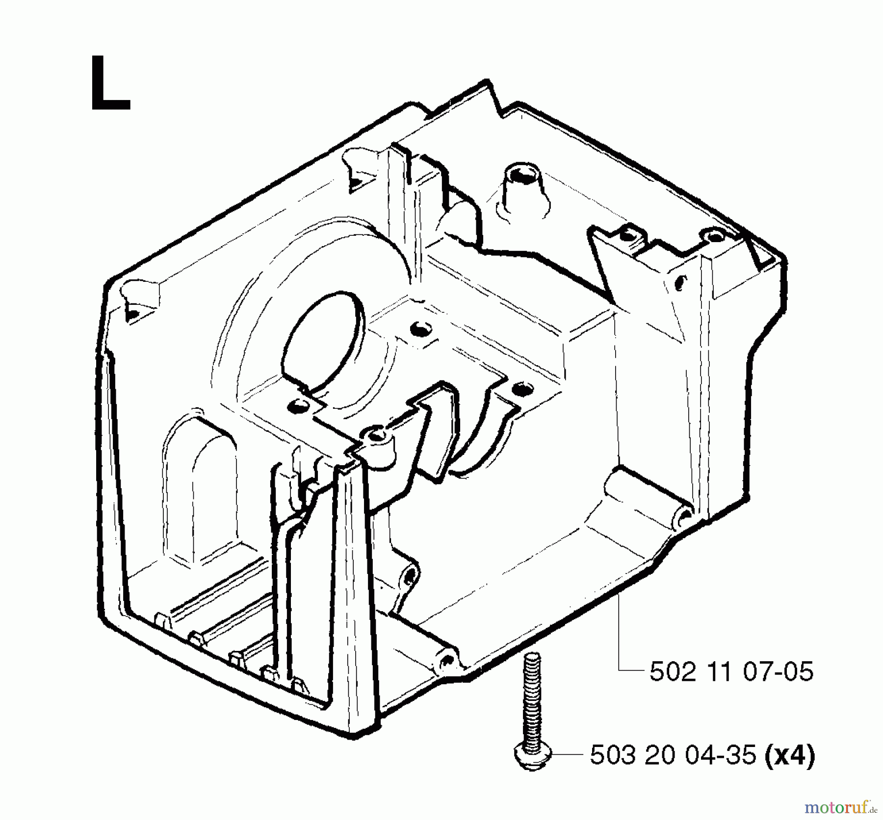 Jonsered Motorsensen, Trimmer GR41 EPA - Jonsered String/Brush Trimmer (2002-08) CRANKCASE
