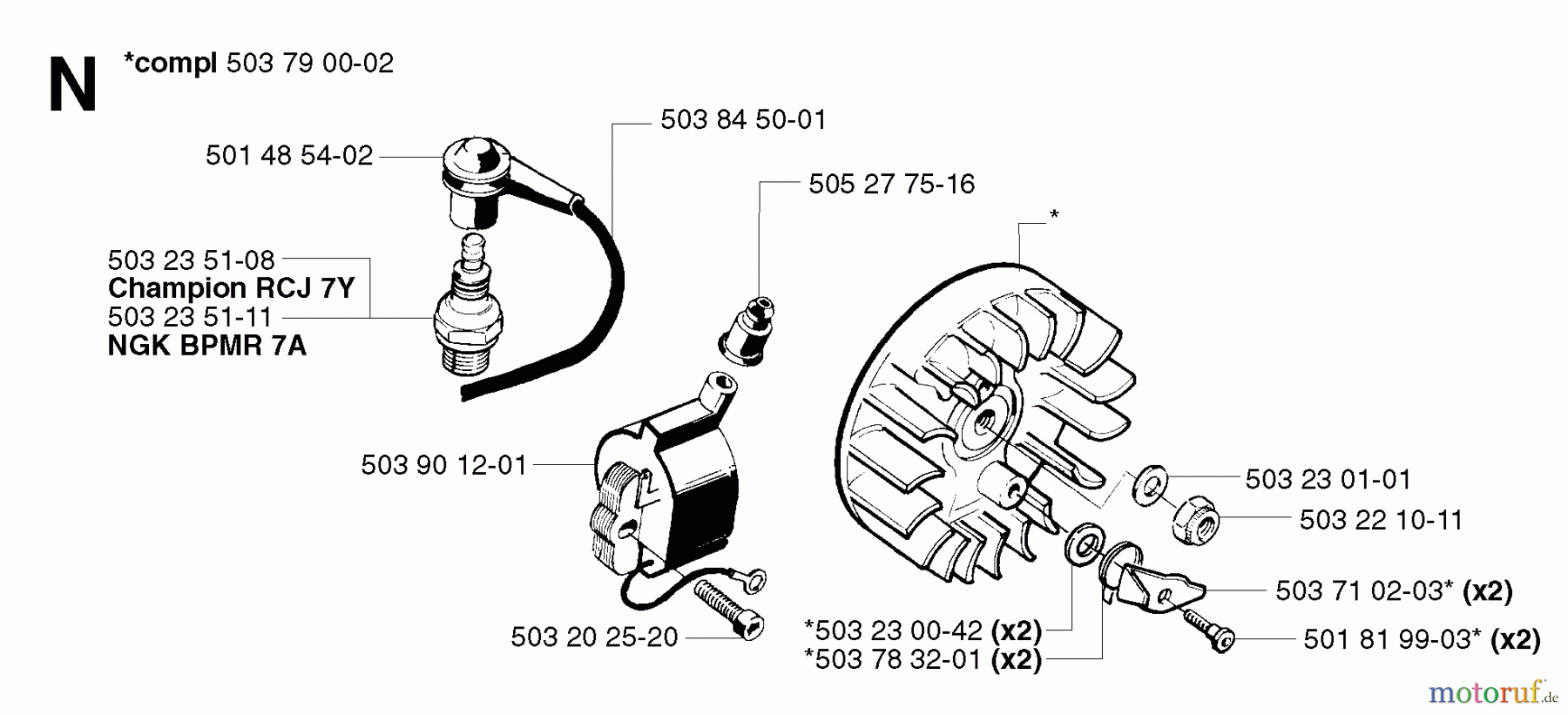 Jonsered Motorsensen, Trimmer GR41 EPA - Jonsered String/Brush Trimmer (2002-08) IGNITION SYSTEM