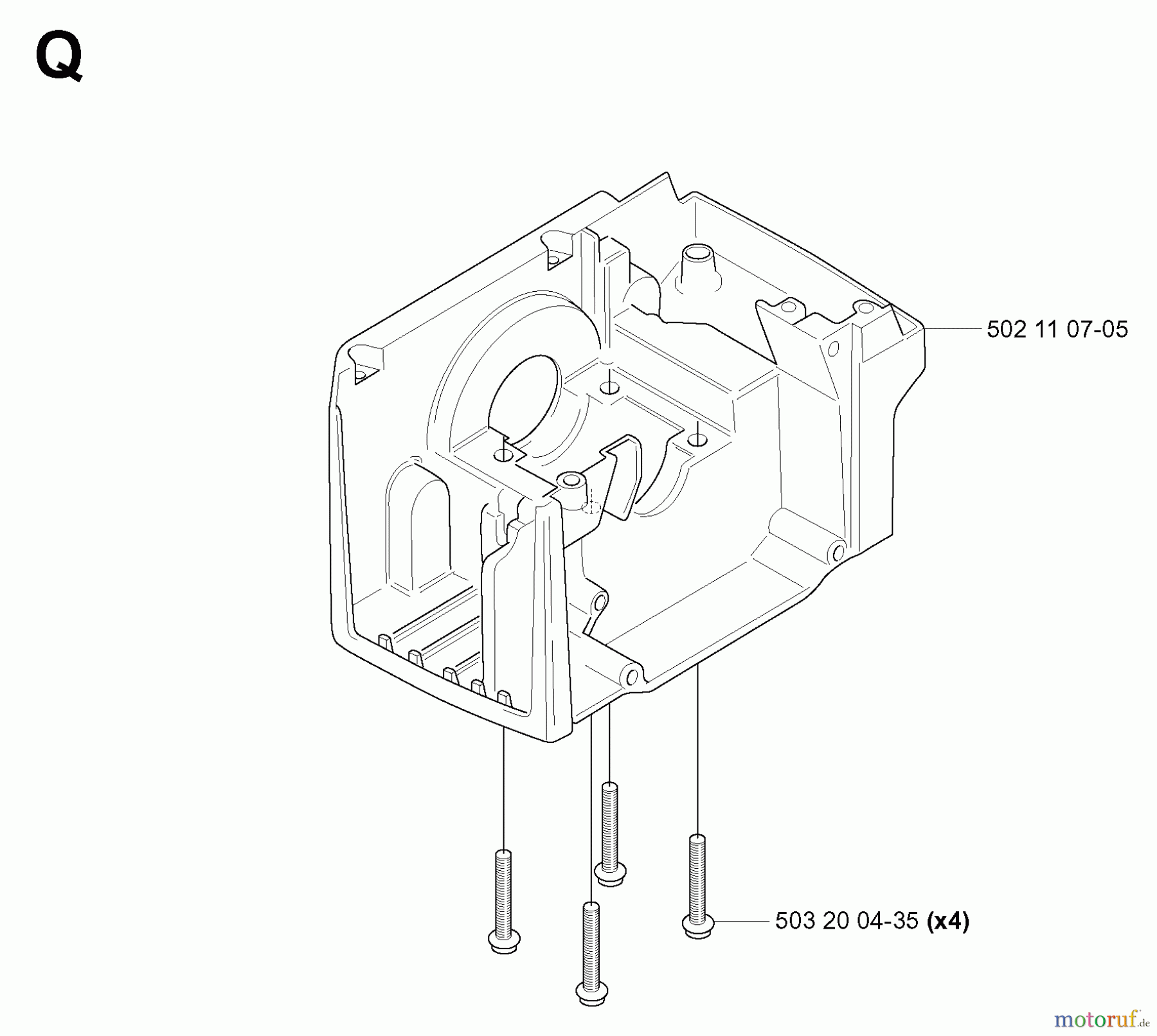 Jonsered Motorsensen, Trimmer GR41 EPA - Jonsered String/Brush Trimmer (2006-01) CRANKCASE