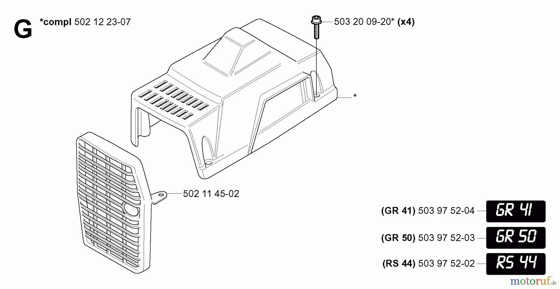 Jonsered Motorsensen, Trimmer GR41 - Jonsered String/Brush Trimmer (2006-01) MUFFLER #2