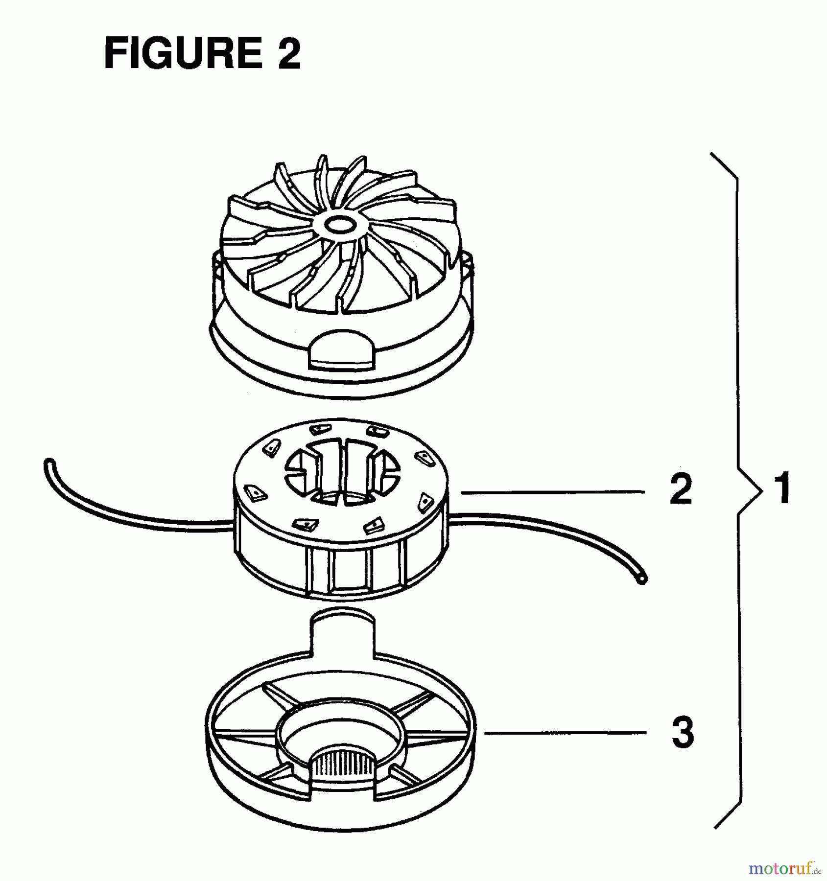 Jonsered Motorsensen, Trimmer GT2106 EL - Jonsered String/Brush Trimmer (2002-02) TRIMMER HEAD