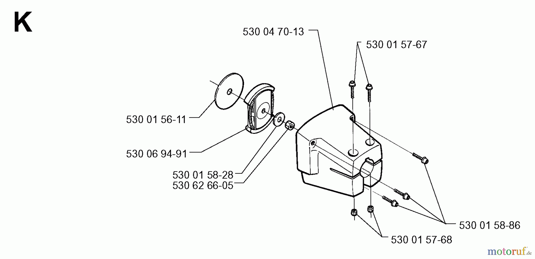 Jonsered Motorsensen, Trimmer GT26D - Jonsered String/Brush Trimmer (1999-05) CLUTCH