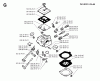 Jonsered RS51 - String/Brush Trimmer (1990-06) Ersatzteile CARBURETOR DETAILS