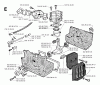 Jonsered RS51 - String/Brush Trimmer (1990-06) Ersatzteile CYLINDER CRANKCASE