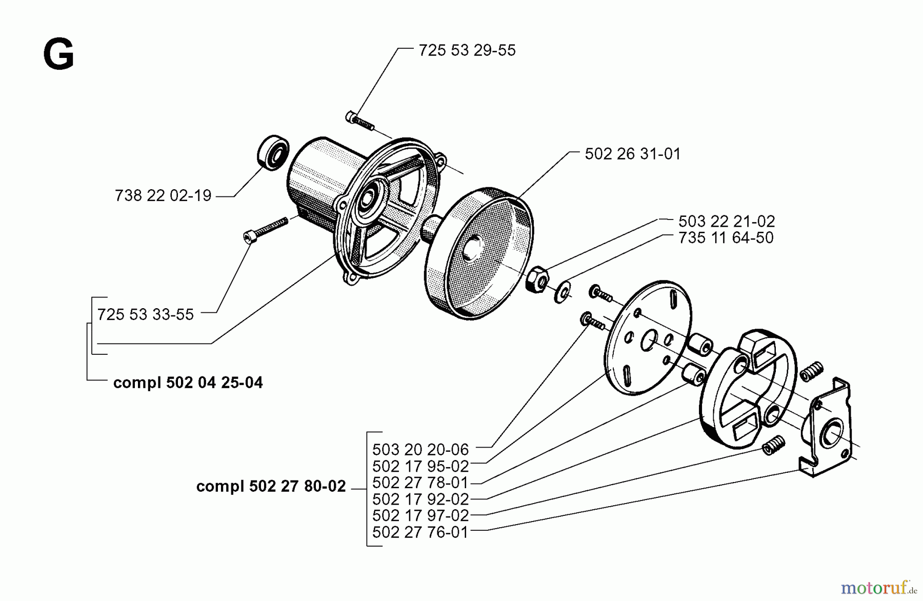  Jonsered Motorsensen, Trimmer RS51 - Jonsered String/Brush Trimmer (1998-03) CLUTCH