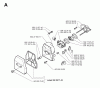 Jonsered RS52 - String/Brush Trimmer (1999-04) Ersatzteile CARBURETOR AIR FILTER