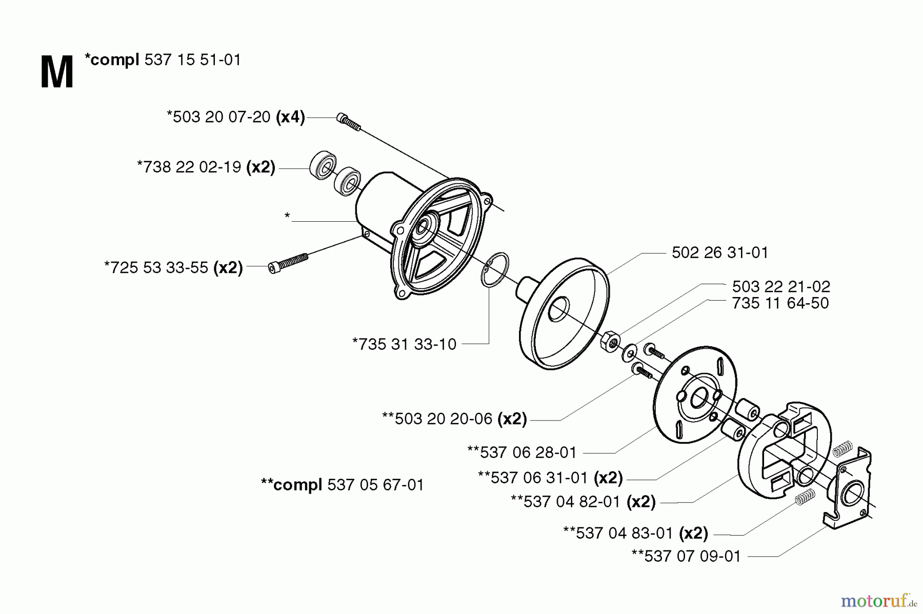Jonsered Motorsensen, Trimmer RS52 EPA - Jonsered String/Brush Trimmer (2002-08) CLUTCH