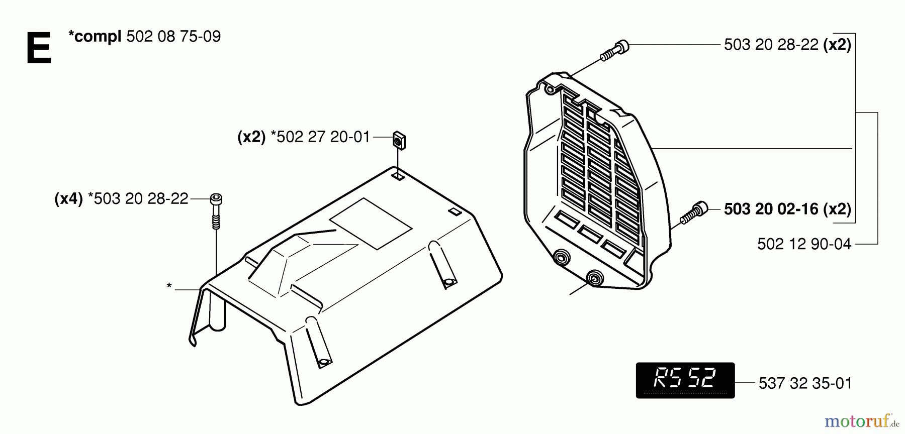 Jonsered Motorsensen, Trimmer RS52 - Jonsered String/Brush Trimmer (2006-07) COVER #2