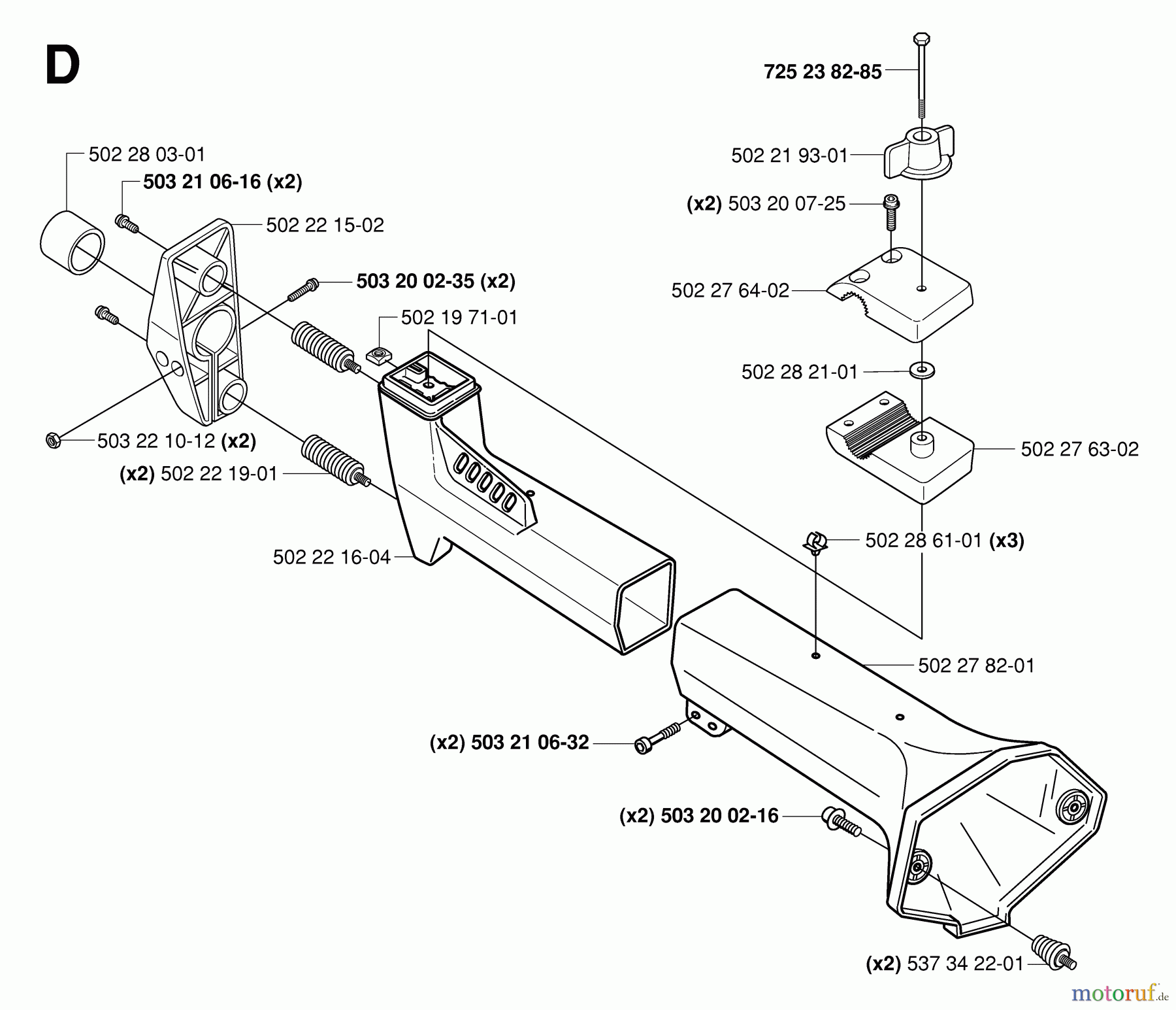 Jonsered Motorsensen, Trimmer RS52 - Jonsered String/Brush Trimmer (2006-07) SHAFT #1
