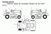 Jonsered LT19A (JNA19H48A, 954130071) - Lawn & Garden Tractor (2003-01) Ersatzteile DECALS