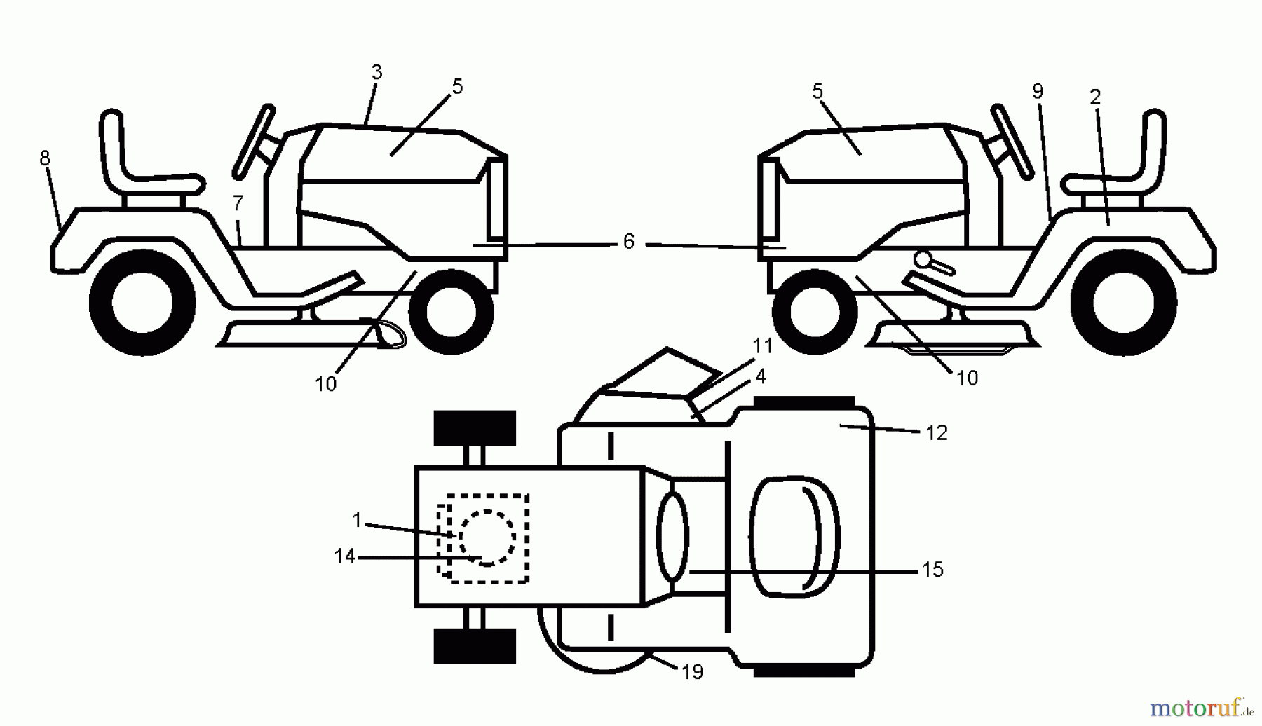 Jonsered Rasen und Garten Traktoren LT2113 (96011026600) - Jonsered Lawn & Garden Tractor (2007-09) DECALS