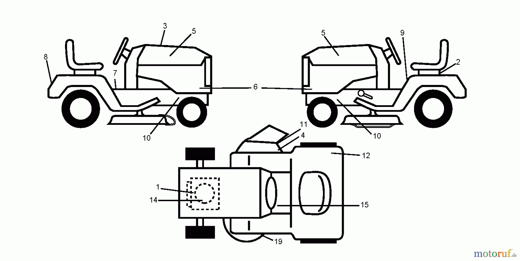 Jonsered Rasen und Garten Traktoren LT2113 (96011026602) - Jonsered Lawn & Garden Tractor (2008-09) DECALS