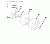 Jonsered LT2113 (96011026603) - Lawn & Garden Tractor (2010-02) Ersatzteile WHEELS TIRES