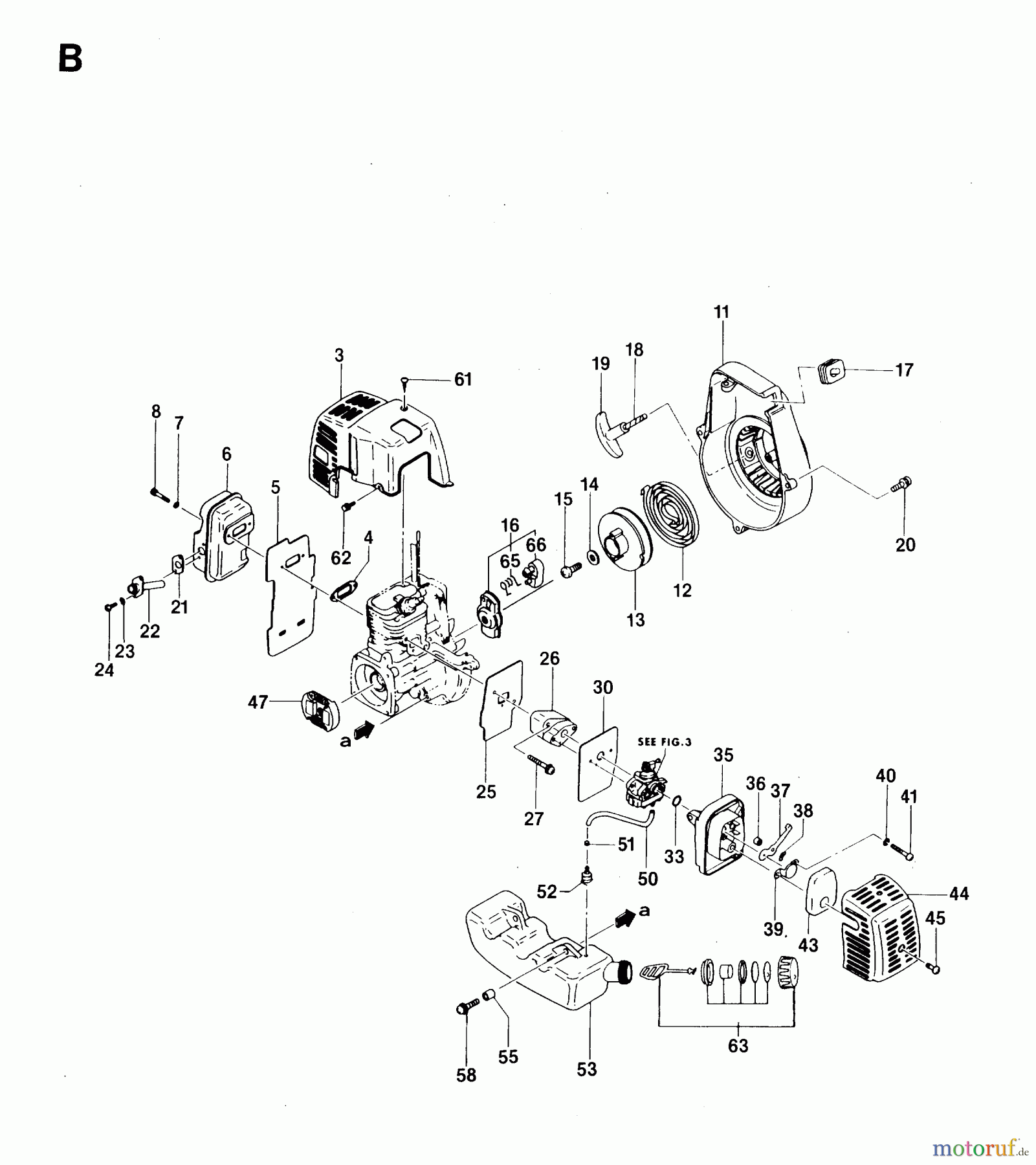Jonsered Heckenscheren HT22 - Jonsered Hedge Trimmer (1995-03) ENGINE #2