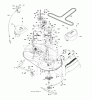 Jonsered LT2113 (96011026700) - Lawn & Garden Tractor (2008-01) Ersatzteile MOWER DECK / CUTTING DECK