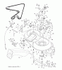 Jonsered LT2113 CM (96061022401) - Lawn & Garden Tractor (2008-06) Ersatzteile MOWER DECK / CUTTING DECK