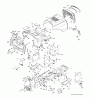 Jonsered LT2113 CM (96061022403) - Lawn & Garden Tractor (2009-08) Ersatzteile CHASSIS ENCLOSURES